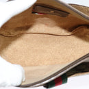 GUCCI GG Supreme Web Sherry Line Shoulder Bag PVC Beige 56 02 032 Auth BD2176-16