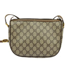 GUCCI GG Supreme Web Sherry Line Shoulder Bag PVC Beige 56 02 032 Auth BD2176-3