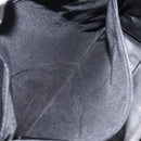 BALLY Quilted Hand Bag Leather Black Gold Auth BD2177-20