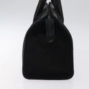 BALLY Quilted Hand Bag Leather Black Gold Auth BD2177-5