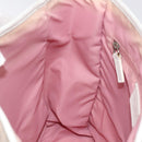 Christian Dior Trotter Canvas Tote Bag Pink Silver Auth BD2179-17