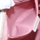 Christian Dior Trotter Canvas Tote Bag Pink Silver Auth BD2179-18