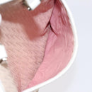 Christian Dior Trotter Canvas Tote Bag Pink Silver Auth BD2179-19