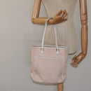 Christian Dior Trotter Canvas Tote Bag Pink Silver Auth BD2179-21