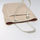 Christian Dior Trotter Canvas Tote Bag Pink Silver Auth BD2179-6