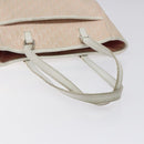Christian Dior Trotter Canvas Tote Bag Pink Silver Auth BD2179-7