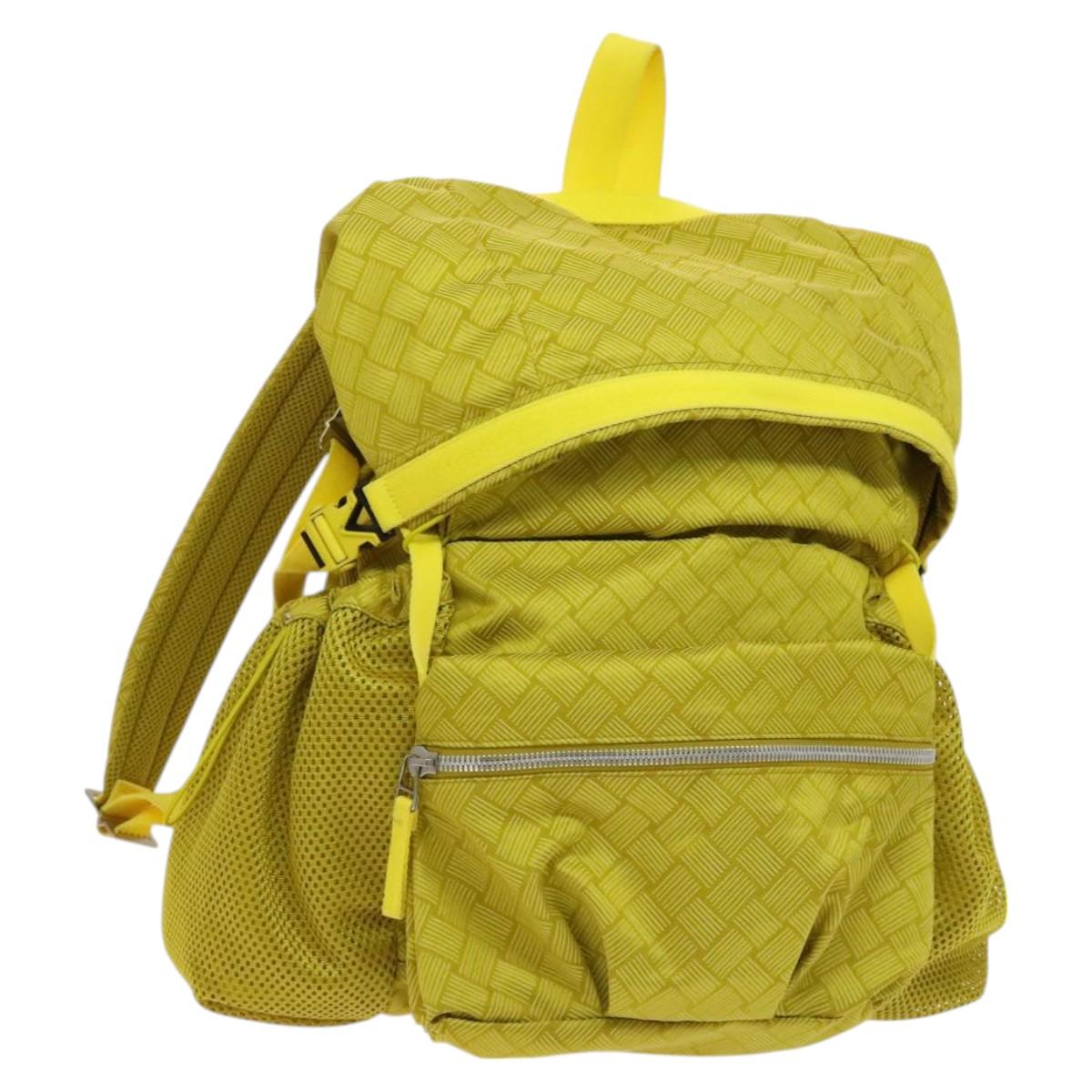 BOTTEGA VENETA Backpack Nylon Yellow Auth BD2181 Autre Marque BOTTEGA VENETA Backpack Nylon Yellow Auth  main image 3