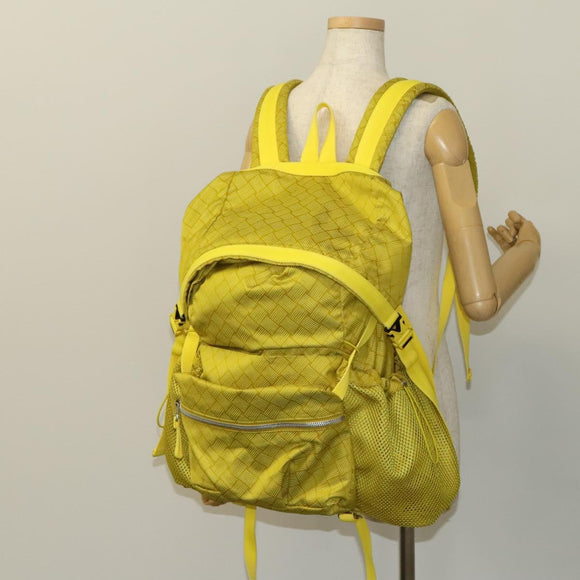 BOTTEGA VENETA Backpack Nylon Yellow Auth BD2181