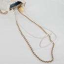 CHANEL Bicolore Chain Chanel 22 Mini Bag Lamb Skin 2way White CC Auth BD2189M-7