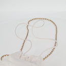 CHANEL Bicolore Chain Chanel 22 Mini Bag Lamb Skin 2way White CC Auth BD2189M-14