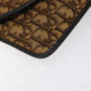 Christian Dior Trotter Canvas Shoulder Bag Brown Auth BD219-15