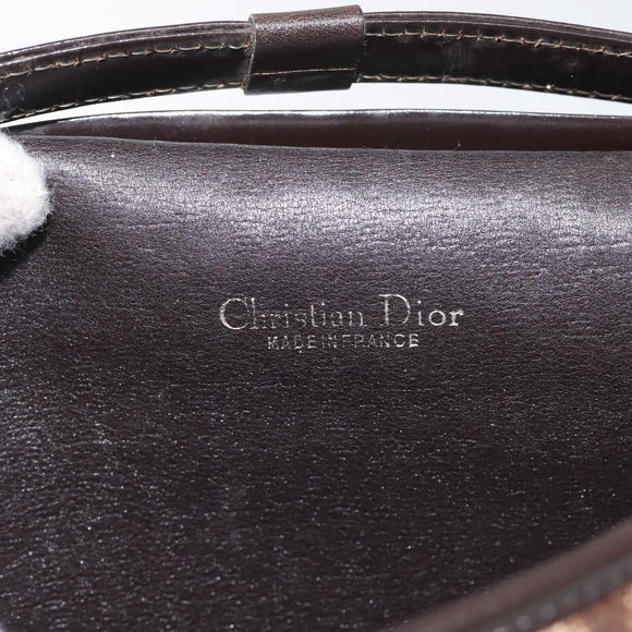 Christian Dior Trotter Canvas Shoulder Bag Brown Auth BD219