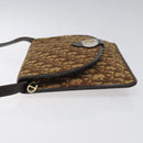 Christian Dior Trotter Canvas Shoulder Bag Brown Auth BD219-4