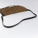 Christian Dior Trotter Canvas Shoulder Bag Brown Auth BD219-7