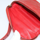 CHANEL Matelasse Waist bag Caviar Skin Red Gold CC Auth BD2190-10