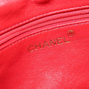 CHANEL Matelasse Waist bag Caviar Skin Red Gold CC Auth BD2190-19