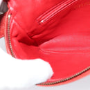 CHANEL Matelasse Waist bag Caviar Skin Red Gold CC Auth BD2190-22