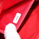 CHANEL Matelasse Waist bag Caviar Skin Red Gold CC Auth BD2190-12