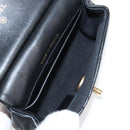 CHANEL Matelasse Chain Pouch Shoulder Bag Lamb Skin Black Gold CC Auth BD2191M-19
