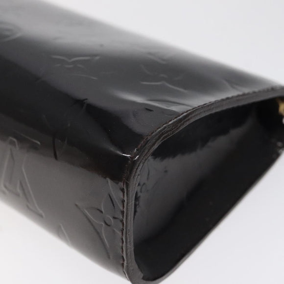 LOUIS VUITTON Monogram Vernis Trousse Cosmetics Amarante M93564 LV Auth BD2193