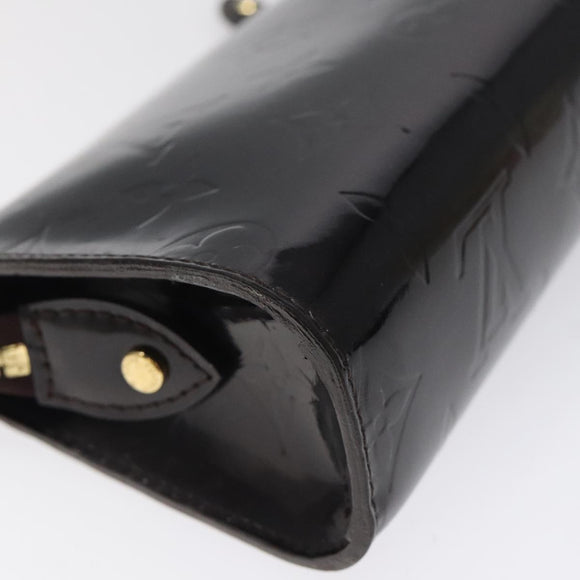 LOUIS VUITTON Monogram Vernis Trousse Cosmetics Amarante M93564 LV Auth BD2193