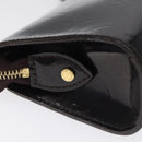 LOUIS VUITTON Monogram Vernis Trousse Cosmetics Amarante M93564 LV Auth BD2193-17