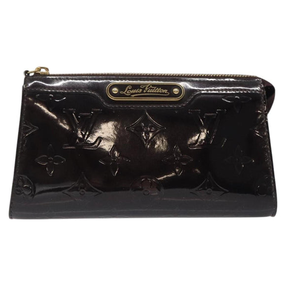 LOUIS VUITTON Monogram Vernis Trousse Cosmetics Amarante M93564 LV Auth BD2193