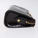 LOUIS VUITTON Monogram Vernis Trousse Cosmetics Amarante M93564 LV Auth BD2193-3