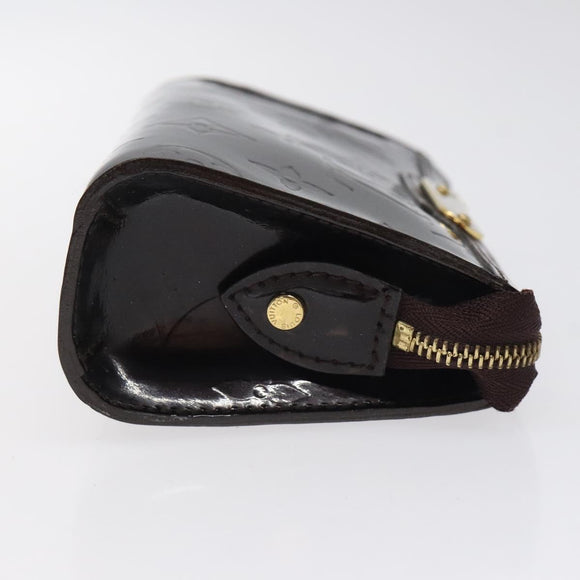 LOUIS VUITTON Monogram Vernis Trousse Cosmetics Amarante M93564 LV Auth BD2193