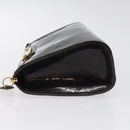 LOUIS VUITTON Monogram Vernis Trousse Cosmetics Amarante M93564 LV Auth BD2193-4