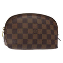 LOUIS VUITTON Damier Ebene Pochette Cosmetic PM Pouch N47516 LV Auth BD2195-1