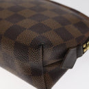 LOUIS VUITTON Damier Ebene Pochette Cosmetic PM Pouch N47516 LV Auth BD2195-15