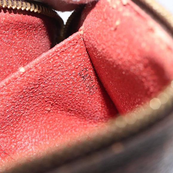 LOUIS VUITTON Damier Ebene Pochette Cosmetic PM Pouch N47516 LV Auth BD2195