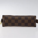 LOUIS VUITTON Damier Ebene Pochette Cosmetic PM Pouch N47516 LV Auth BD2195-6