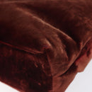 CHANEL Shoulder Bag Velor Bordeaux Fuchsia CC Auth BD2198-16