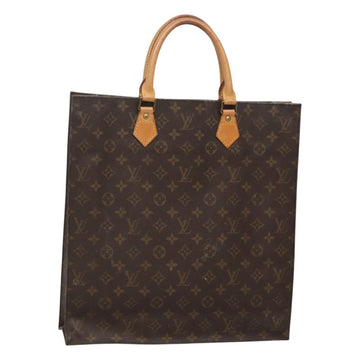 LOUIS VUITTON Monogram Sac Plat Hand Bag M51140 LV Auth BD2205