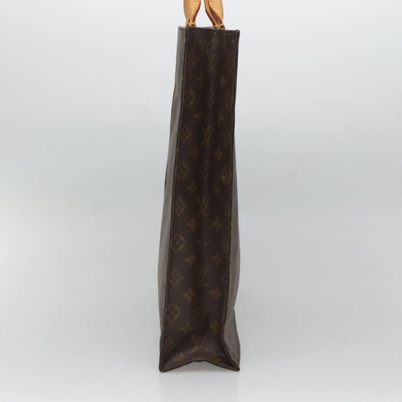 LOUIS VUITTON Monogram Sac Plat Hand Bag M51140 LV Auth BD2205