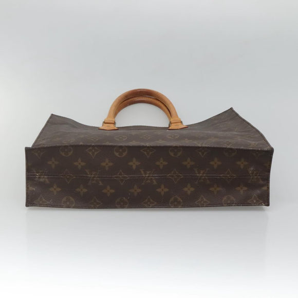 LOUIS VUITTON Monogram Sac Plat Hand Bag M51140 LV Auth BD2205