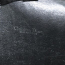 Christian Dior Trotter Canvas Shoulder Bag Navy Gold Auth BD2210-18