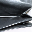 Christian Dior Trotter Canvas Shoulder Bag Navy Gold Auth BD2210-19