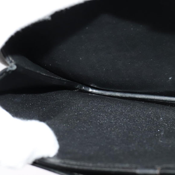 Christian Dior Trotter Canvas Shoulder Bag Navy Gold Auth BD2210