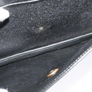 Christian Dior Trotter Canvas Shoulder Bag Navy Gold Auth BD2210-12