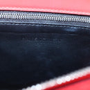 BALENCIAGA Cable Shopper S Hand Bag Leather 2way Red Silver 371177 Auth BD2212-17