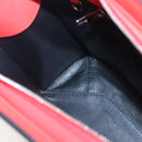 BALENCIAGA Cable Shopper S Hand Bag Leather 2way Red Silver 371177 Auth BD2212-20