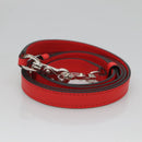 BALENCIAGA Cable Shopper S Hand Bag Leather 2way Red Silver 371177 Auth BD2212-22