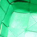 BOTTEGA VENETA MAXI INTRECCIATO Cassette Shoulder Bag Leather Green Auth BD2213-10