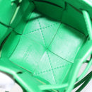 BOTTEGA VENETA MAXI INTRECCIATO Cassette Shoulder Bag Leather Green Auth BD2213-11