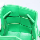 BOTTEGA VENETA MAXI INTRECCIATO Cassette Shoulder Bag Leather Green Auth BD2213-12