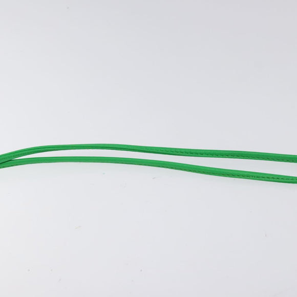 BOTTEGA VENETA MAXI INTRECCIATO Cassette Shoulder Bag Leather Green Auth BD2213