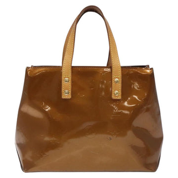 LOUIS VUITTON Monogram Vernis Reade PM Hand Bag Bronze M91146 LV Auth BD2222 - 0